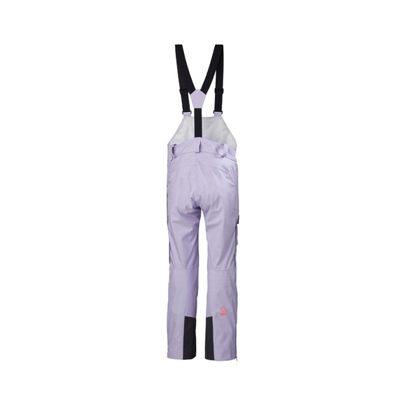 Helly Hansen PowderQueen Snow Bib Pant Heather/Purple size L - Picture 4 of 5